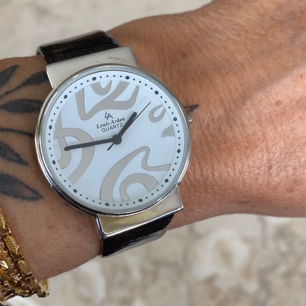 Louis Arden Watch Art Nouveau Markers Stainless Steel Japan Movement